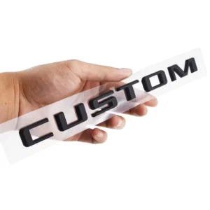 Custom Logo Electroplate Chrome ABS Plastic Car Badges Emblems Manufacture