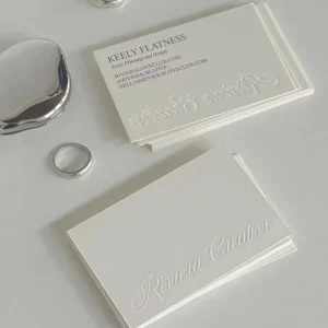 Custom Logo Embossed Thank You Cards, Paper Cardboard, Custom Size, Digital Printing
