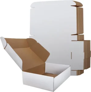 Custom Logo Embossed UV-Coated Recyclable Foldable Corrugated Cardboard Mailer Box