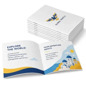Custom Logo Full Color Passport Size Pocket Booklet Printing