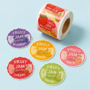 Custom Logo Glossy or Matte PVC Waterproof Self-Adhesive Sticker Rolls for Commercial Use