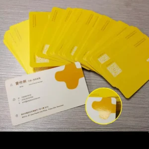 Custom Logo Gold Foil Stamping Business Cards Thank You Cards Cotton Paper Custom Size Shape UV