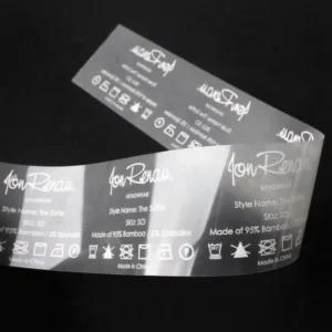 Custom Logo Heat Transfer Screen Printing Garment Care Labels for Clothing