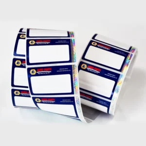 Custom Logo Hologram Stamping Label in Roll QR Code Hologram Stamping Sticker