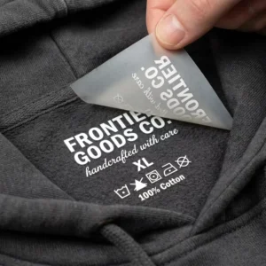 Custom Logo Hypoallergenic Heat Press Sublimation DTF Neck Labels for T-Shirts and Clothing