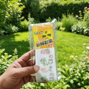 Custom Logo Indoor Non Toxic Adhesive Insect Pest Control Sticky Window Stickers Transparent Fly Glue Trap