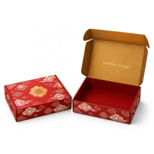 Custom Logo Kraft Paper Mailer Boxes Foldable for Cosmetic Packaging with Custom Colors and Four-Color Printing
