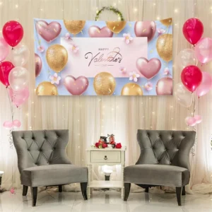 Custom Logo Large Party Banner for Outdoor Wedding Happy Birthday or Business