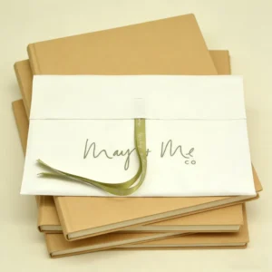 Custom Logo Large Suede Envelope Book Jewelry Packing Bag with Printed Ribbon Bow