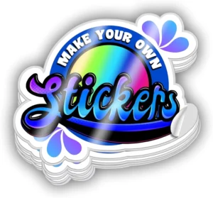 Custom Logo Laser Die-Cut Holographic Packaging Labels, Waterproof Adhesive Printing Service