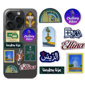 Custom Logo Letter Pattern Adhesive Metal Soft Enamel Badges for Mobile Phone Cases