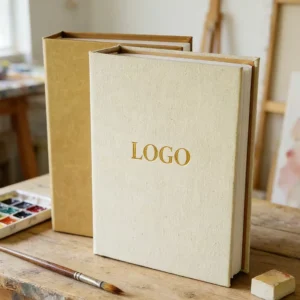 Custom Logo Linen Photo Album, DIY PVC Sheet Binding, Morandi Color Fabric Cover, Hardcover, Factory Direct