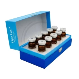 Custom Logo Magnetic Lid Gift Box for Cosmetic Ampoule and Peptide Vial with Embossed Gold Foil