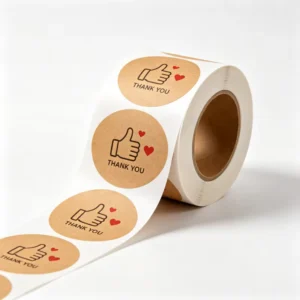 Custom Logo Matte Colored Kraft Paper Labels, Waterproof, Oil-Proof, Self-Adhesive Sealing Stickers for Brand Packaging