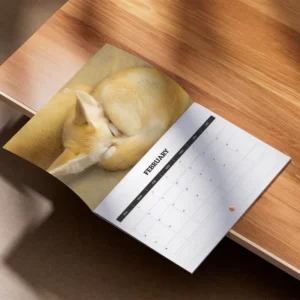 Custom Logo Monthly Planner Calendar OEM Printed Desk Wall Business Calendar For Company Gifts