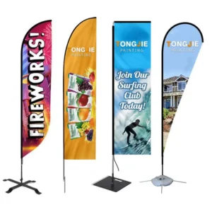 Custom Logo Outdoor Advertising Beach Flag for Opening Ceremony