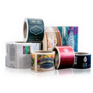Custom Logo PE PVC Vinyl Paper Packaging Labels and Stickers for Food and Cosmetics