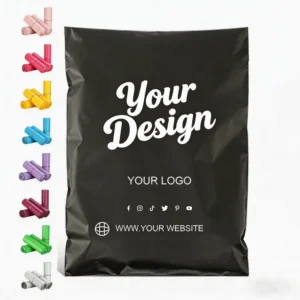Custom Logo PE Poly Mailer Bags Waterproof Self-Adhesive Matte Finish for Clothing Packaging and Courier Shipping