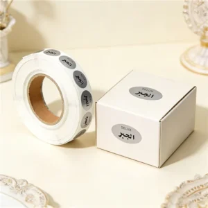 Custom Logo PVC PP Vinyl Waterproof Self-Adhesive Roll Labels for Packaging