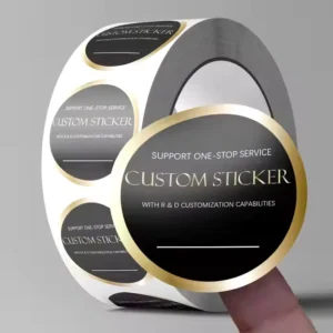Custom Logo Packaging Stickers Roll Waterproof Oil-Proof