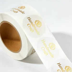 Custom Logo Packaging Stickers Transparent Gold Foil Labels Factory Direct Manufacturing