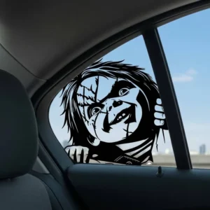 Custom Logo Peeking PVC Car Sticker Permanent Self-Adhesive Decal for Fleet Branding