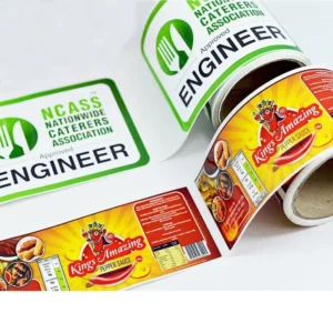 Custom Logo Permanent Adhesive Waterproof PET Round Stickers for Candle and Craft Packaging