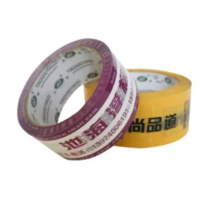 Custom Logo Personalized Printed Color Plastic BOPP Waterproof Single Sided Adhesive Tape for Carton Sealing Packaging