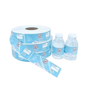 Custom Logo Plastic Packaging Vinyl Stickers for Beer Glasses, Juice Bottles, Beverage Bottles, Jars, and Mineral Water