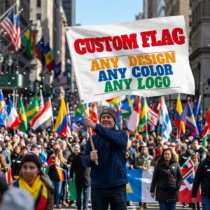 Custom Logo Portable UV Resistant Waterproof Digital Printing Flag Banner