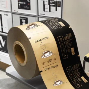 Custom Logo Printed Aluminum Foil Food Packaging Sachet Roll, Potato Chip Packaging Film, Plastic Polyester Film Roll OEM