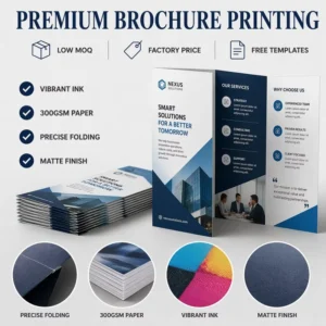 Custom Logo Printed Flyer, Brochure and Catalogue on Cardboard Paper with Color Offset Printing