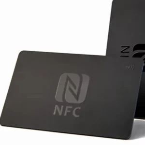 Custom Logo Printed Matte Black PVC NFC Business Cards for Social Share