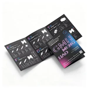 Custom Logo Printed Offset Printing Tri-Fold Brochure Flyer Paper Catalog Advertising Leaflet Instruction Manual Service