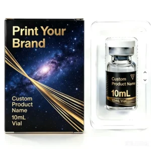 Custom Logo-Printed Peptide Vial Package for Single or Double 3 ml Vials with Tray