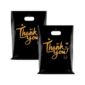 Custom Logo Printed Plastic Bags for Business Supermarket Packaging Shopping Thank You Bags