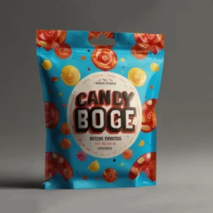 Custom Logo Printed Resealable Zipper Mylar Plastic Film Dry Food Snack Candy Packaging Bags