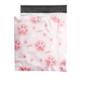 Custom Logo Printed Rose Gold Plastic Poly Mailer Bags for Clothes Delivery Packaging