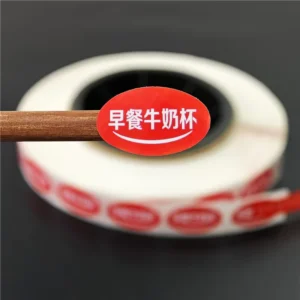 Custom Logo Printed Self-Adhesive Waterproof PVC PP Vinyl Packaging Label Roll