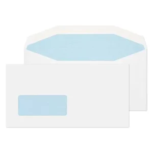 Custom Logo Printed Self-Adhesive White Paper Mailing Envelope with Window for Business