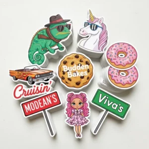 Custom Logo-Printed Shiny Kiss-Cut Self-Adhesive Waterproof Vinyl Die-Cut Sticker Sheet Pack