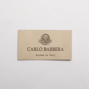 Custom Logo Recyclable End-Fold Woven Clothing Labels for Bags and Shoes