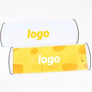 Custom Logo Retractable Pull-Up Banner, Portable Handheld, for Parades and Sports Events