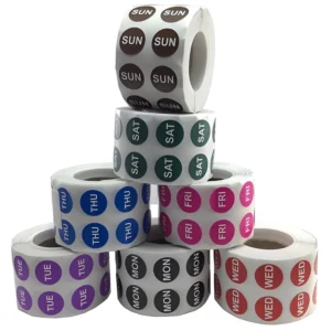 Custom Logo Round Adhesive Paper Gold Stamping Labels Waterproof Eco-Friendly PVC/PET Packaging