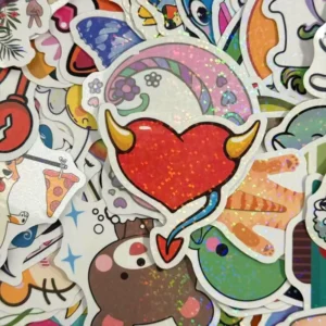 Custom Logo Round Sticker Rolls
