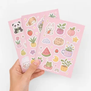 Custom Logo Self-Adhesive PVC Labels Die-Cut Vinyl Stickers UV-Resistant Waterproof
