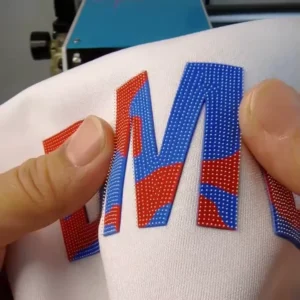 Custom Logo Silicone Heat Transfer Label Soft DIY Thermal Transfer Vinyl Iron Sticker for Garments