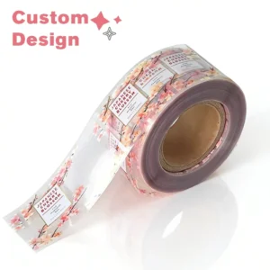 Custom Logo Skincare Packaging Adhesive Vinyl Sticker Roll for Industrial Cosmetics