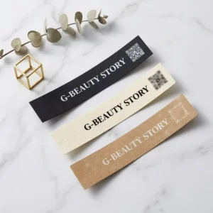 Custom Logo Specialty Paper Stickers Textured Paper Labels Luxury Adhesive Stickers for Wine Bottle Packaging Labels