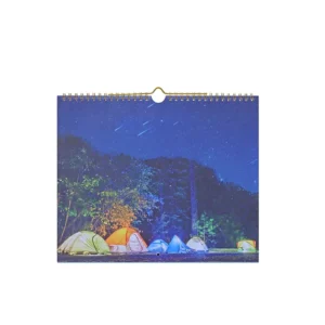Custom Logo Spiral-Bound Monthly Desk and Wall Calendar Planner